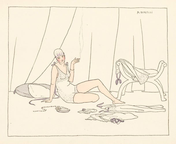 Item nr. 156822 Woman in White Slip. Le Dessus du Panier. M. de Borelli-Vranska.