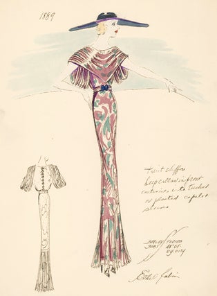 Item nr. 156844 Print Chiffon Dress. Ethel Rabin