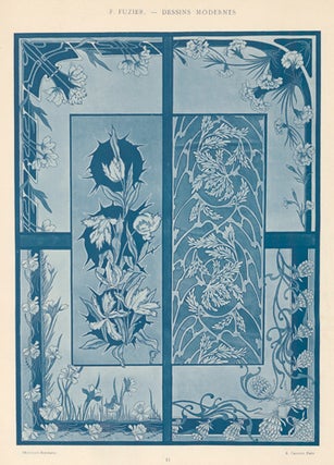 Item nr. 156863 This plate: 14. Blue and white embroidery. Dessins et Broderies Pour Costum et...