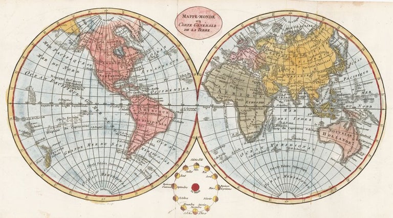 Item nr. 156952 Mappemonde ou Carte Generall de la Terre. Unknown.