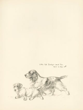 Item nr. 157321 Two Jack Russel Terriers. Reverse: Dogs on the furniture. Just Dogs: Sketches in...