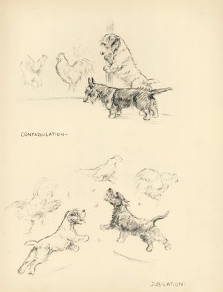 Sheepdog and Pekingese. Reverse: Terriers. Just Dogs: Sketches in Pen & Pencil.