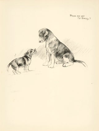 Item nr. 157342 Beagle and Puppy. Just Dogs: Sketches in Pen & Pencil. Kathleen Frances Barker
