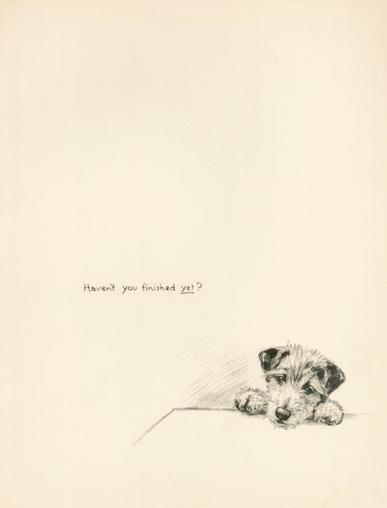 Item nr. 157362 Puppy. Just Dogs: Sketches in Pen & Pencil. Kathleen Frances Barker.