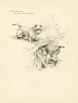 Item nr. 157363 West Highland Terrier. Reverse: Sam the Sorrowful. Just Dogs: Sketches in Pen &...
