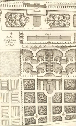 Item nr. 157393 Cahier 6, Plate 15. Jardin de M.r Chalut de Verin à S.t Cloud. Jardins...