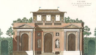Item nr. 157396 Cahier 10, Plate 9. Façade de la Maison de M. Morel du Coté du Jardin et des...