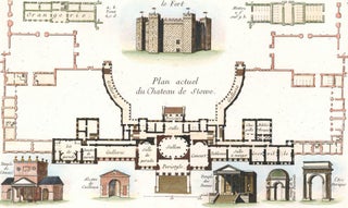 Item nr. 157426 Cahier 4, Plate 19. Plan actuel du Chateau de Stowe. Jardins Anglo-Chinois à la...