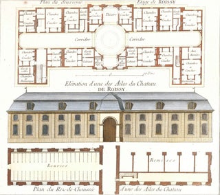 Item nr. 157468 Cahier 3, Plate 11. Plan du deuxieme Etage de Roissy. Les Jardins Anglo-Chinois...