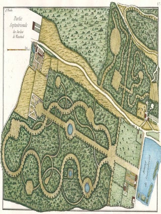 Item nr. 157475 Cahier 3, Plate 27. Partie Septentrionale des Jardins de Wanstead, 4.e Planche....