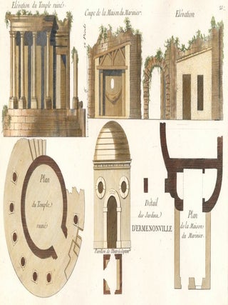 Item nr. 157479 Cahier 3, Plate 21. Détail des Jardins d'Ermenonville. Jardins Anglo-Chinois à...