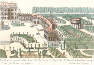 Item nr. 157481 Cahier 8, Plate 11. Vue de l'Aile gauche et de la moitié du Corps de Logis du...