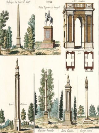 Item nr. 157483 Cahier 4, Plate 21. Stowe. Jardins Anglo-Chinois à la Mode. George Louis Le Rouge