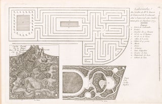Item nr. 157489 Cahier 8, Plate 12. Labirinthe du Jardin de M.r le Baron de Louverval de...