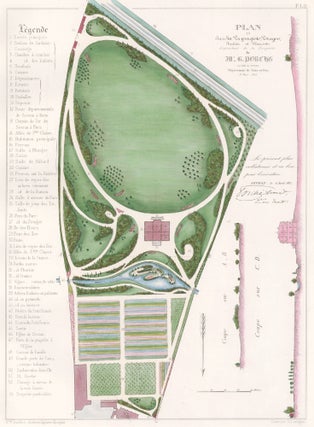 Item nr. 157587 Pl. 8. Plan du Jardin Paysagiste, Potager, Fruitier et Fleuriste, Dépendant de...