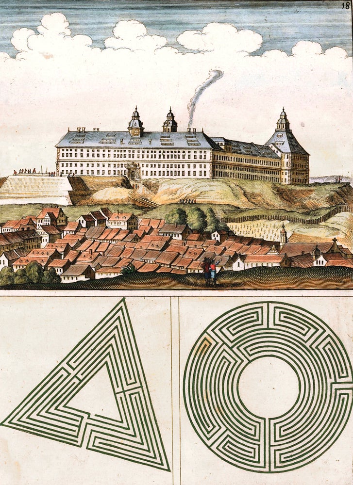 Item nr. 157645 Pl. 18. Sedis ducalis Gothanæ facies. Architectura Curiosa Nova. Georg Andreas Boeckler, Georg Andreas Böckler.