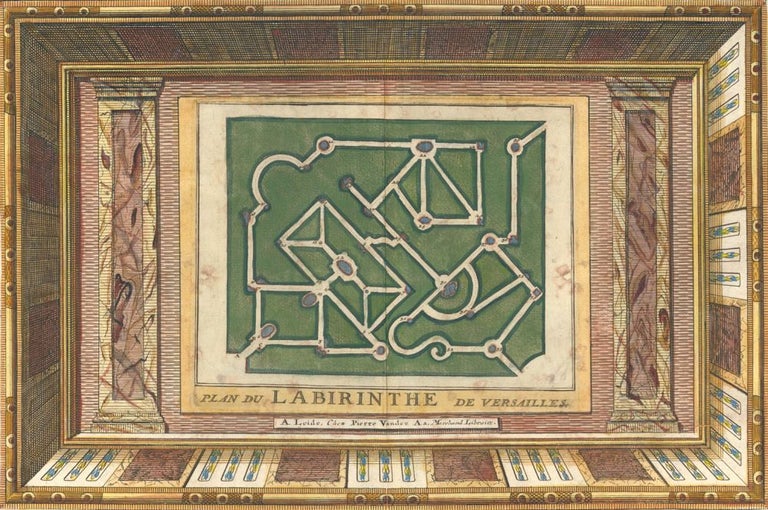 Item nr. 157681 Plan du Labririnthe de Versailles. Pierre van der Aa, Pierre van der Aa.
