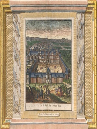 Item nr. 157690 La Cour du Cheval Blanc a Fontaine-Bleau. Pierre van der Aa, Pierre van der Aa