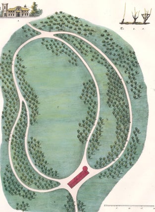 Item nr. 157857 Pl. 9. Jardin Fruitier sujet à la taille en vasses ou buissons. Plans Raisonnes...