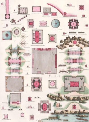 Item nr. 157861 Pl. 55. Plans des Fabriques pour l'ornement des Jardins. Plans Raisonnes de...