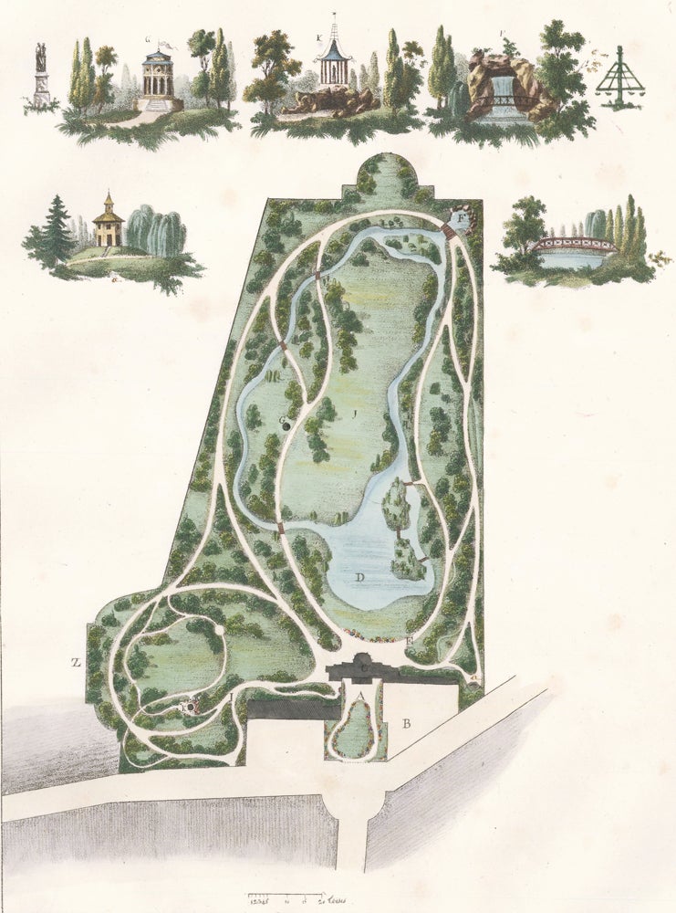 Item nr. 157863 Pl. 20. Jardin Fantastique. Plans Raisonnes de Toutes les Especes de Jardins. Gabriel Thouin.