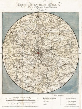 Item nr. 158533 Carte Des Environs De Paris. C. E Collin
