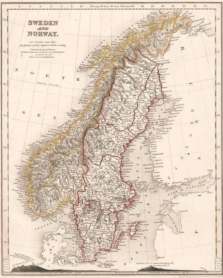 Item nr. 158568 Sweden and Norway. J. Dower.