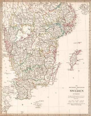 Item nr. 158571 The Southern Provinces of Sweden (Sverige). Society for the Diffusion of Useful...