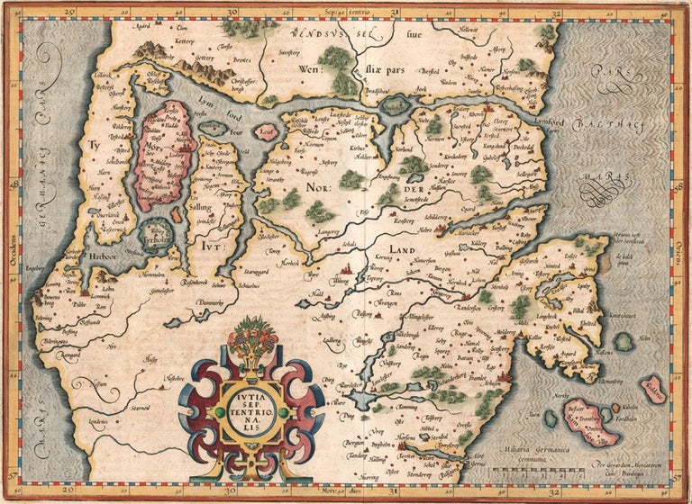 Item nr. 158573 Iutia Septentrionalis (Jutland, Denmark). Gerard Mercator.