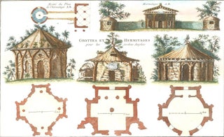 Item nr. 158675 Cahier 4, Plate 3. Grottes et Hermitages pour les jardins Anglais. George Louis...