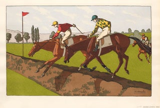 Item nr. 158920 Pochoir Equestrian Scene No. 8. Charles Ancelin