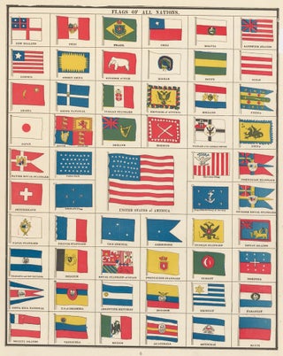 Item nr. 159030 Flags of All Nations. Cram's Unrivaled Atlas of the World. George Franklin Cram