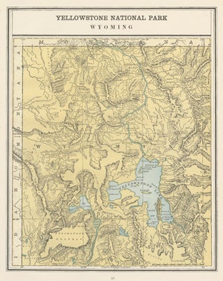 Item nr. 159037 Yellowstone National Park. Cram's Unrivaled Atlas of the World. George Franklin Cram