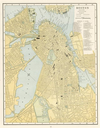 Item nr. 159039 Boston. Cram's Unrivaled Atlas of the World. George Franklin Cram
