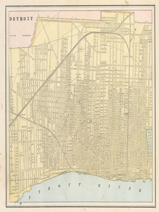 Item nr. 159045 Detroit. Cram's Unrivaled Atlas of the World. George Franklin Cram