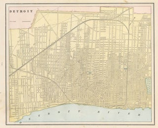 Item nr. 159045 Detroit. Cram's Unrivaled Atlas of the World. George Franklin Cram