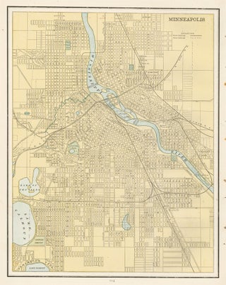 Item nr. 159048 Minneapolis. Cram's Unrivaled Atlas of the World. George Franklin Cram
