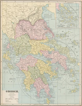 Item nr. 159082 Greece. Cram's Unrivaled Atlas of the World. George Franklin Cram