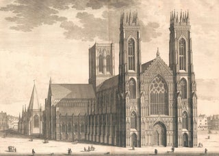 Item nr. 159436 The West Prospect of the Cathedral of York. Britannia Illustrata. Leonard Knyff