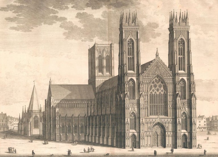 Item nr. 159436 The West Prospect of the Cathedral of York. Britannia Illustrata. Leonard Knyff.