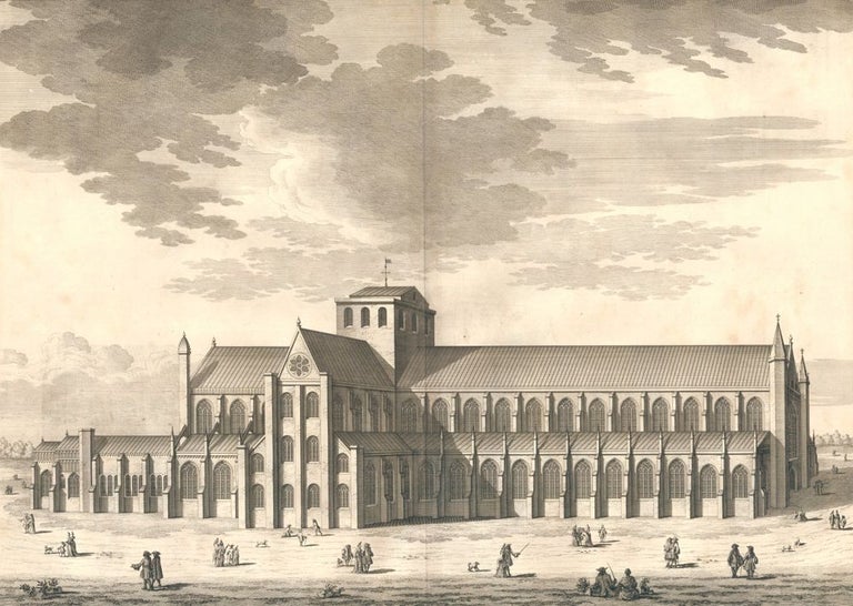 Item nr. 159444 The Cathedral Church of Winchester. Britannia Illustrata. Leonard Knyff.