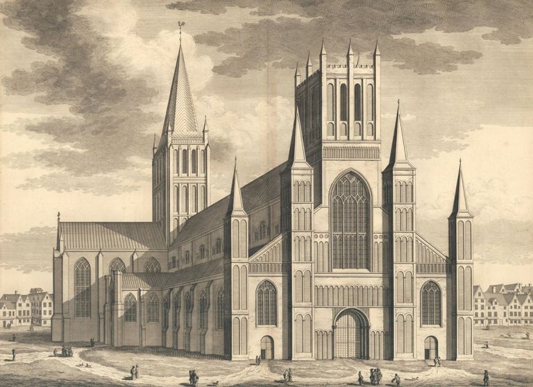 Item nr. 159449 The Cathedral Church of Hereford. Britannia Illustrata. Leonard Knyff.