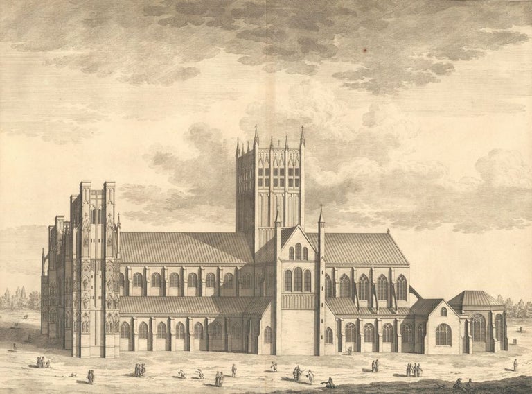 Item nr. 159455 The Cathedral Church of Wells. Britannia Illustrata. Leonard Knyff.