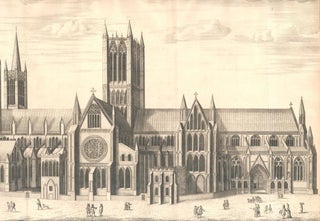 Item nr. 159461 The South Prospect of the Cathedral Church of St. Mary Lincoln. James Collins