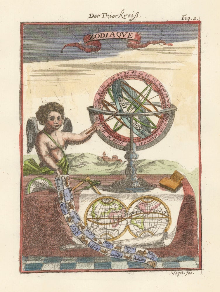 Item nr. 159501 Zodiac. Description de l'Univers. Allain Manesson Mallet.