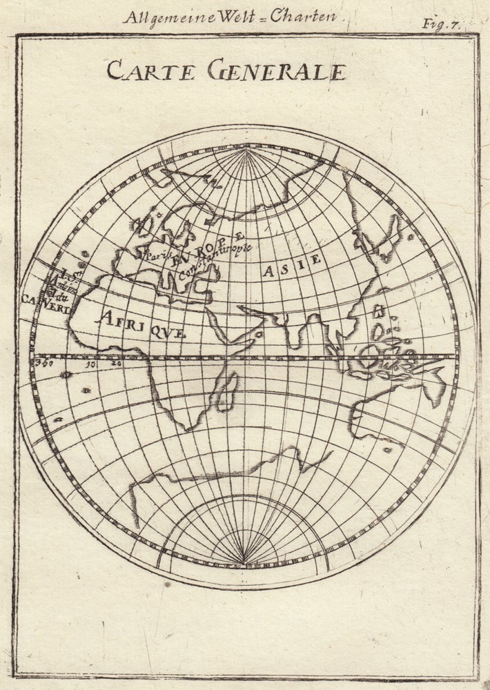 Item nr. 159503 Carte Generale. Description de l'Univers. Allain Manesson Mallet.