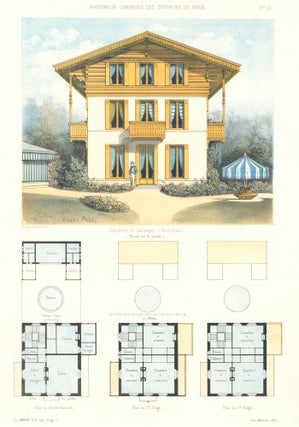 Item nr. 159542 Residence de Campagne. Maisons de Campagne des Environs de Paris. Victor Petit