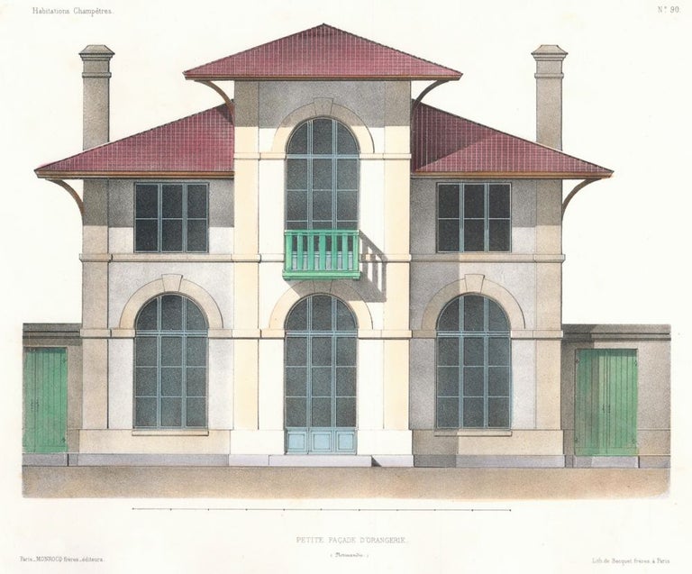 Item nr. 159552 Petite Facade D'Orangerie. Habitations Champetres. Victor Petit.