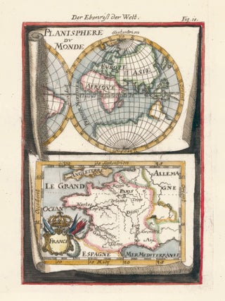Item nr. 159643 Map of the world and France... Description de l'Univers. Allain Manesson Mallet