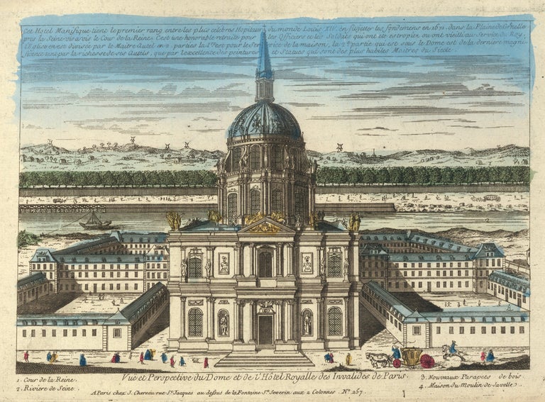 Item nr. 159736 Vue et Perspective du Dome et de L'Hotel Royalle des Invalides de Paris. J. Chereau.